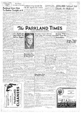 Parkland Times- v. 5 no. 5 Oct 13, 1949