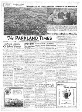 Parkland Times- v. 5 no. 8 Nov 3, 1949