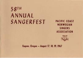 1967 Sangerfest Program
