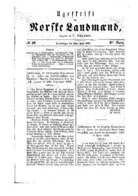 Ugeskrift for Norske Landmaend - June 25, 1859