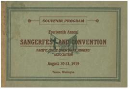 1919 Sangerfest Program