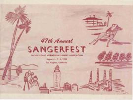 1956 Sangerfest Program
