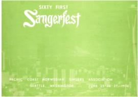 1970 Sangerfest Program