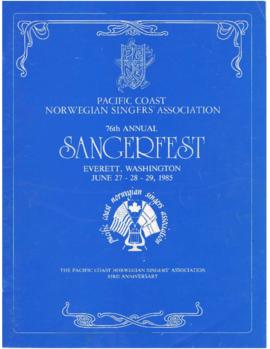 1985 Sangerfest Program
