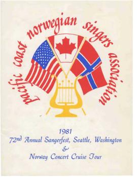 1981 Sangerfest Program