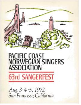 1972 Sangerfest Program
