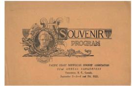 1927 Sangerfest Program