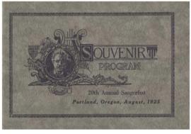 1925 Sangerfest Program