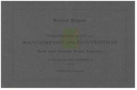 1918 Sangerfest Program
