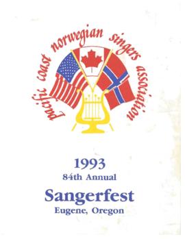 1993 Sangerfest Program