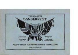1933 Sangerfest Program