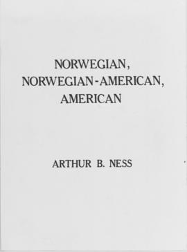 Norwegian, Norwegian-American, American