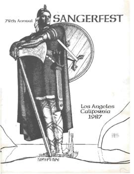 1987 Sangerfest Program
