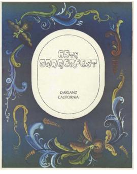 1974 Sangerfest Program