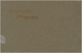 1921 Sangerfest Program