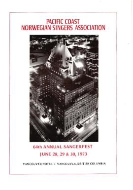 1973 Sangerfest Program