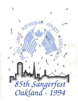 1994 Sangerfest Program