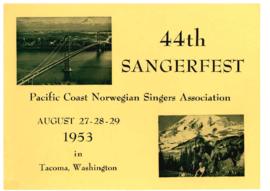 1953 Sangerfest Program