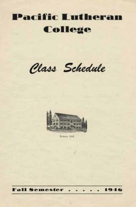 1946 Fall Class Schedule