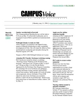 Campus Voice, May 13, 1996