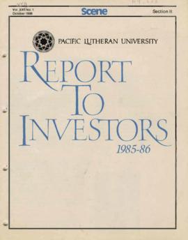 October 1986 Report to Investors