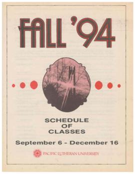 1994 Fall Class Schedule