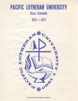 1971-1972 Class Schedule