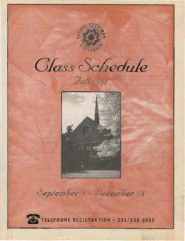 1998 Fall Class Schedule