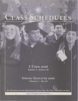 2006 J-Term & Spring Class Schedules