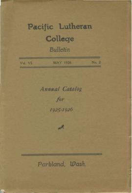 1925-1926 Catalog