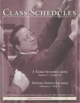2005 J-Term & Spring Class Schedules