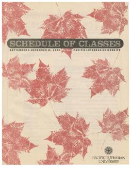 1995 Fall Class Schedule