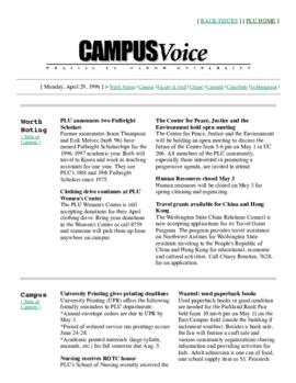 Campus Voice, April 29, 1996