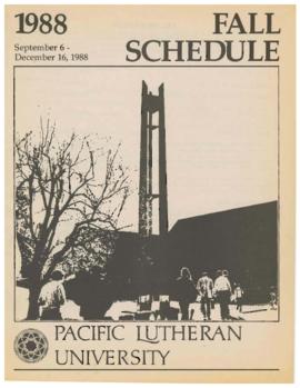 1988 Fall Class Schedule