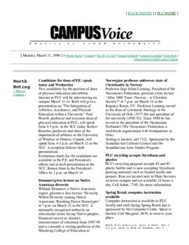Campus Voice, March 11, 1996
