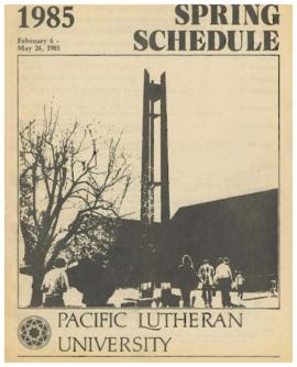 1985 Spring Class Schedule