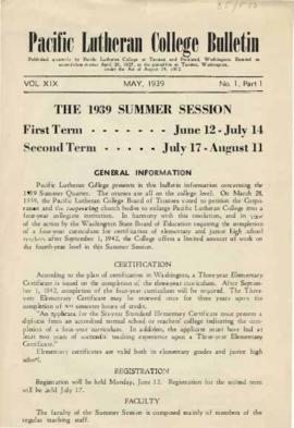 1939 Summer Catalog