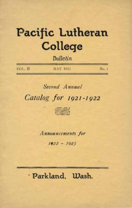 1921-1922 Catalog