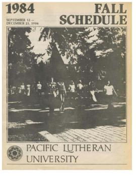 1984 Fall Class Schedule