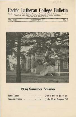 1934 Summer Catalog