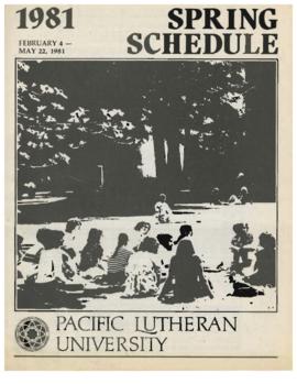 1981 Spring Class Schedule