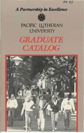 1984-1985 Graduate Catalog