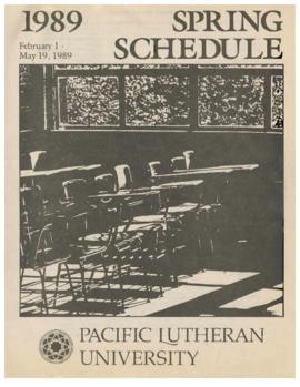 1989 Spring Class Schedule