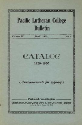 1929-1930 Catalog