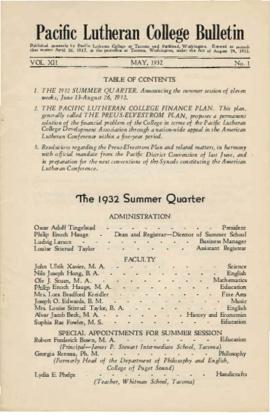 1932 Summer Catalog