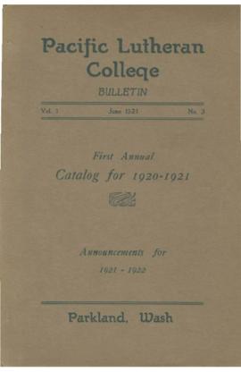 1920-1921 Catalog