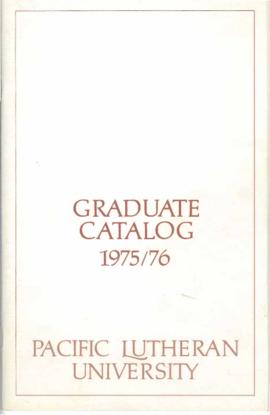 1975-1976 Graduate Catalog