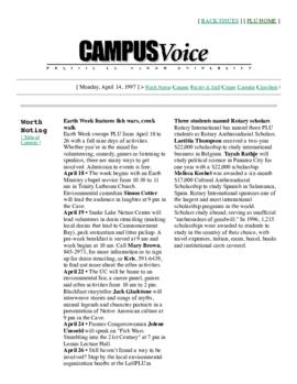 Campus Voice, April 14, 1997