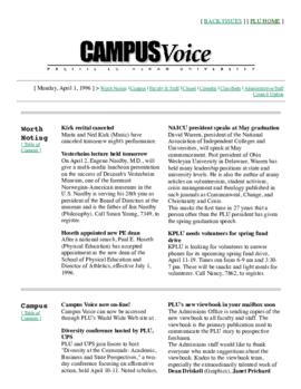 Campus Voice, April 1, 1996