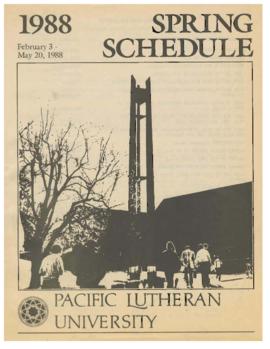 1988 Spring Class Schedule